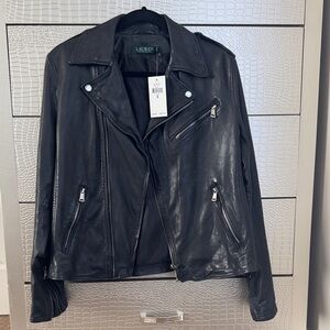Ralph Lauren Black Leather Jacket